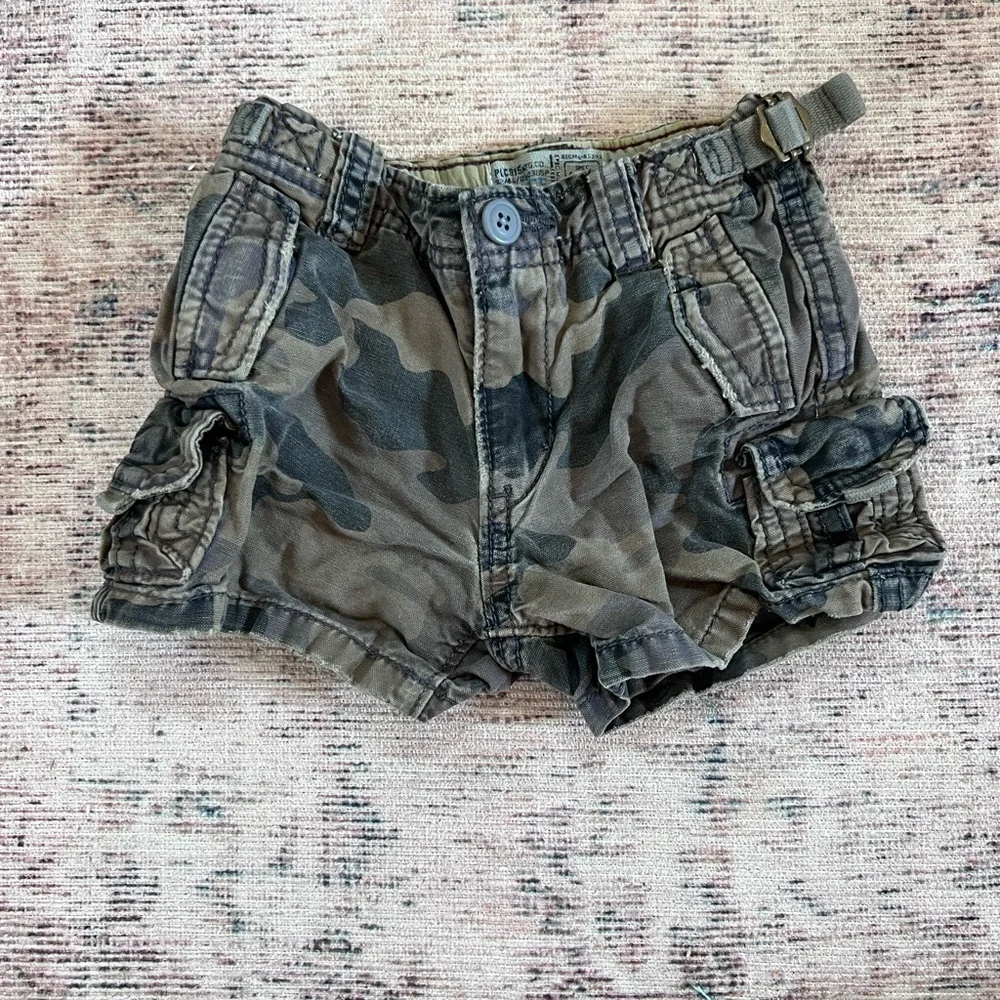The Children's Place Green and Brown Cargo Shorts